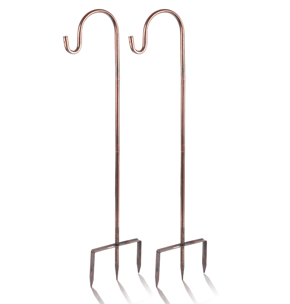 Shepherd Hook 31 inch 1/2 inch Thick Use at Weddings, Hanging Solar Lights, Lanterns, Bird Feeders, Metal Hanger Hook U.S. Patent.