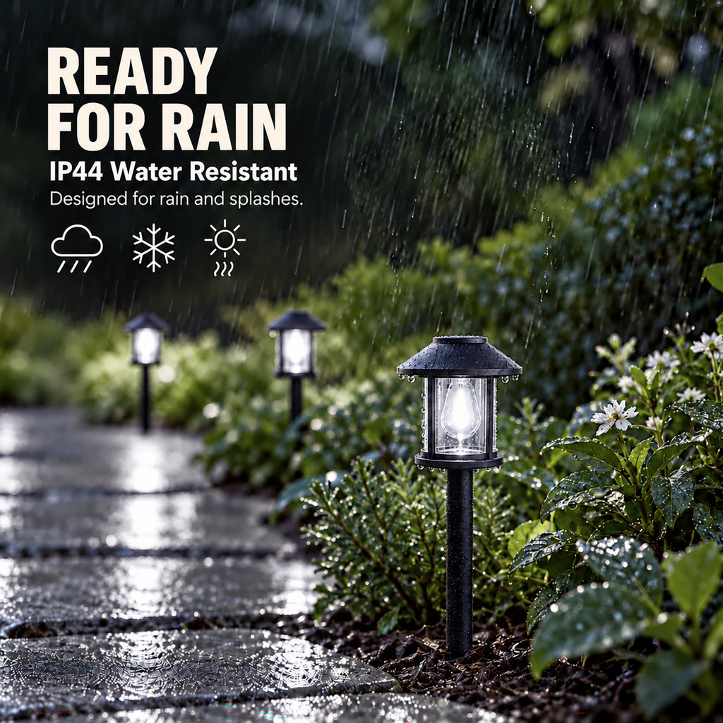 12 Pack Solar Lights Outdoor Waterproof for Pathway Garden Yard Lawn Walkway, Driveway & Patio, Landscape Stake Lights, Auto On/Off, Cold White.