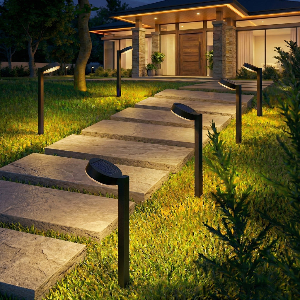 Solar Pathway Lights with Warm White/Neutral White/Cool White, Automatic Dusk to Dawn Outdoor Solar Garden Lights for Yard, Lawn, Walkway & Landscape