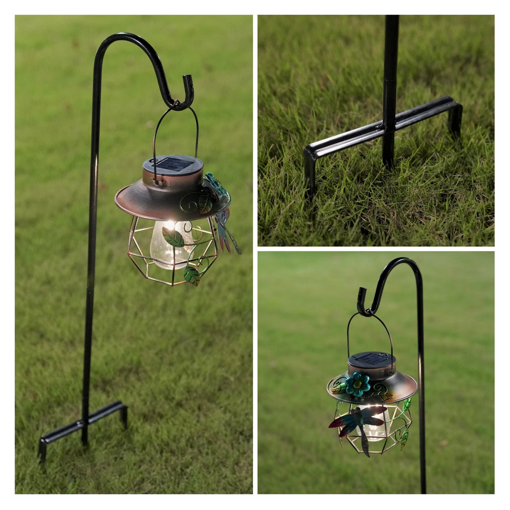 Shepherd Hook 31 inch 1/2 inch Thick Use at Weddings, Hanging Solar Lights, Lanterns, Bird Feeders, Metal Hanger Hook U.S. Patent.