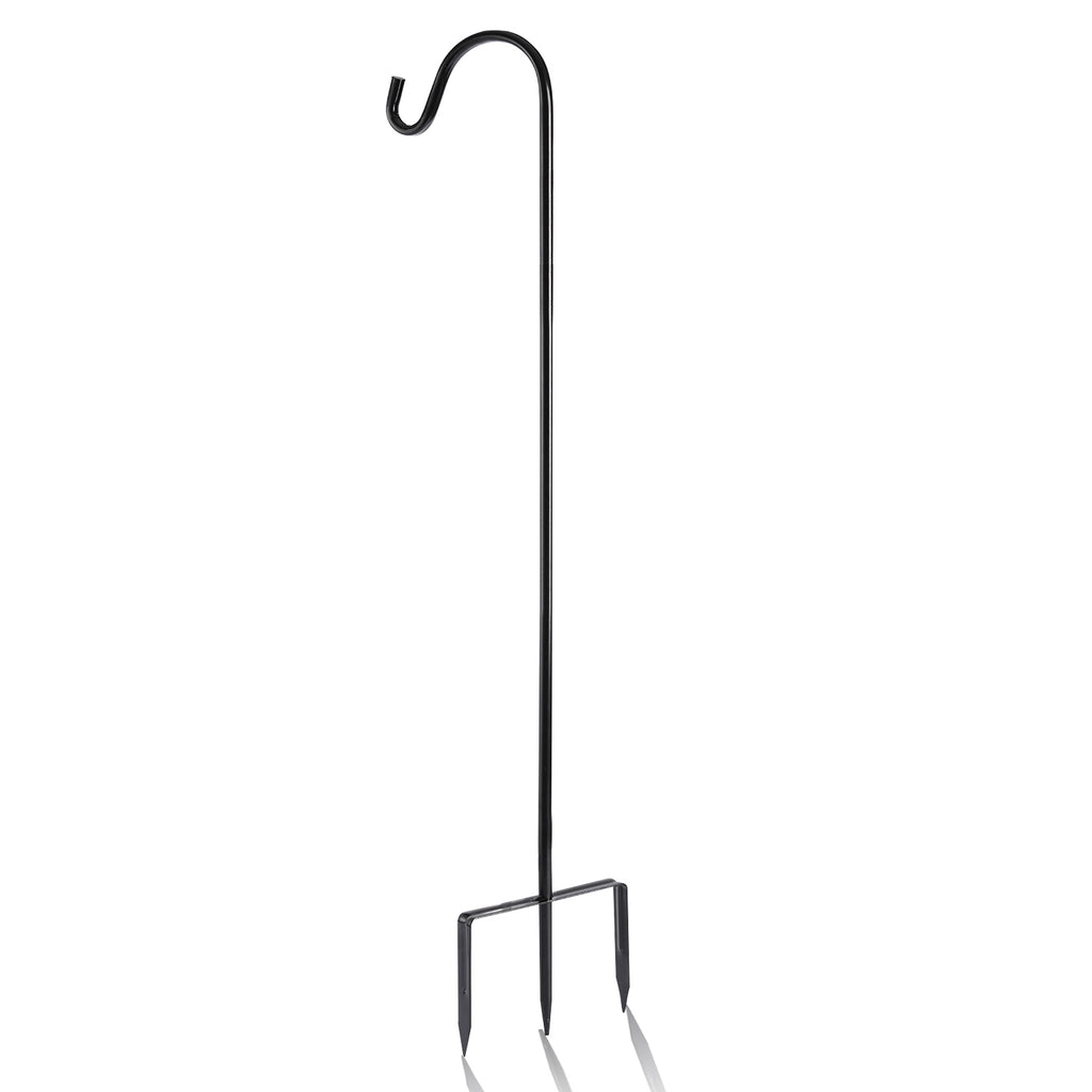 Shepherd Hook 48 inch 1/2 inch Thick Use at Weddings, Hanging Solar Lights, Lanterns, Bird Feeders, Metal Hanger Hook. U.S. Patent.