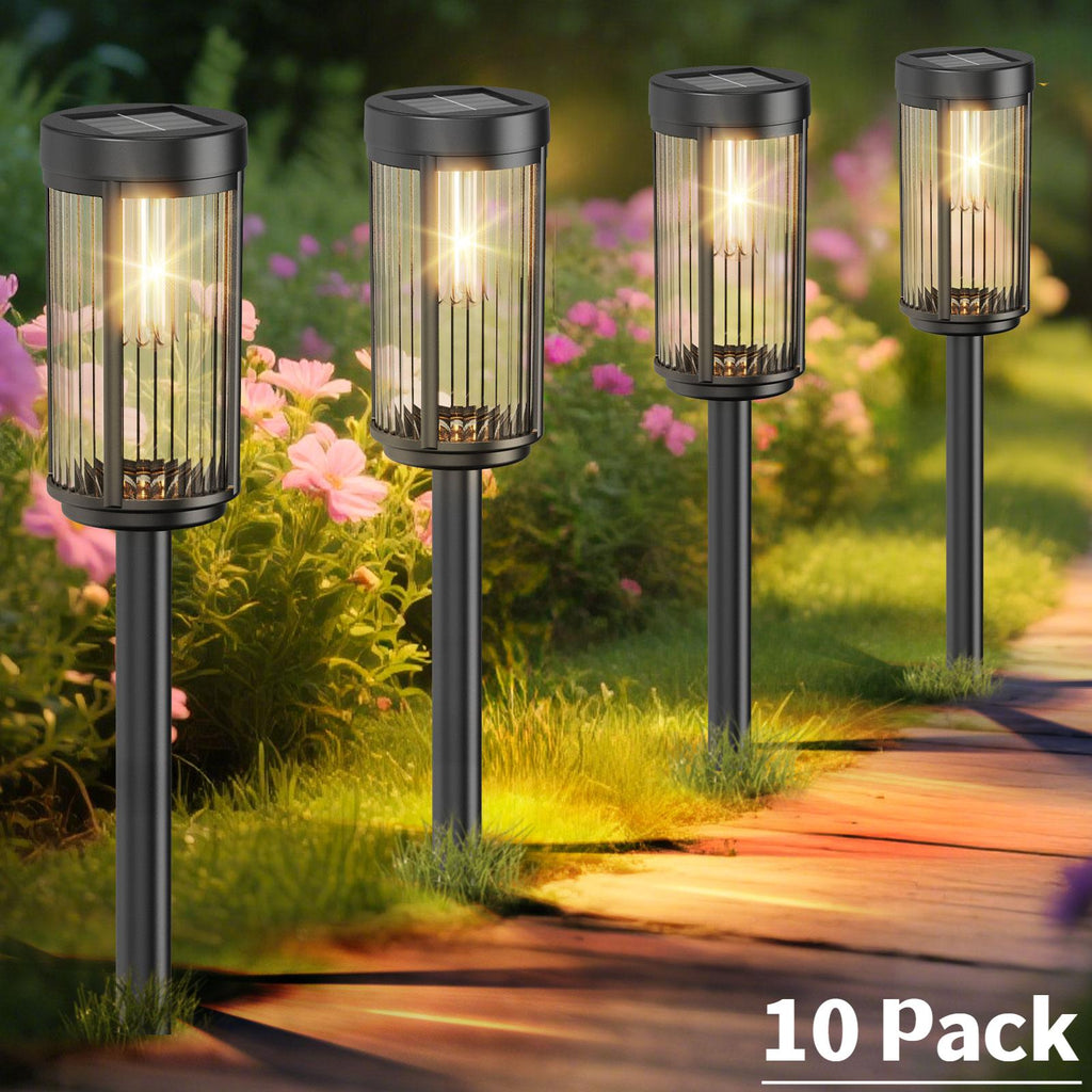 Solar Lights for Outside Walkway Pathway Yard Garden Lawn Outdoor Waterproof Decorative Contemporary Landscape Lighting