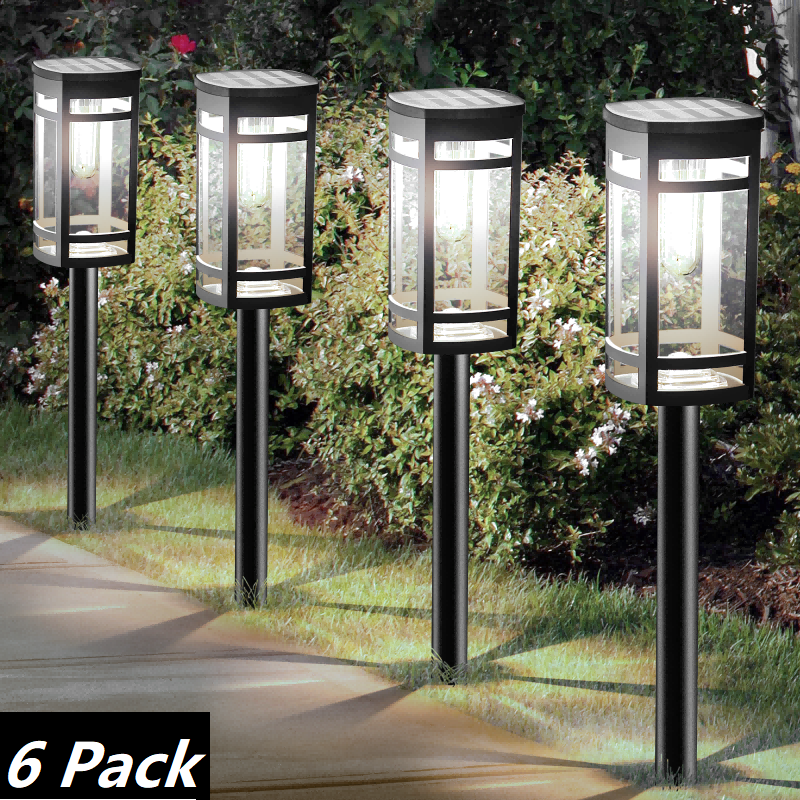 Solar Lights Outdoor Waterproof for Garden Pathway Walkway Yard Lawn Decorative Landscape Lighting.(Warm White)