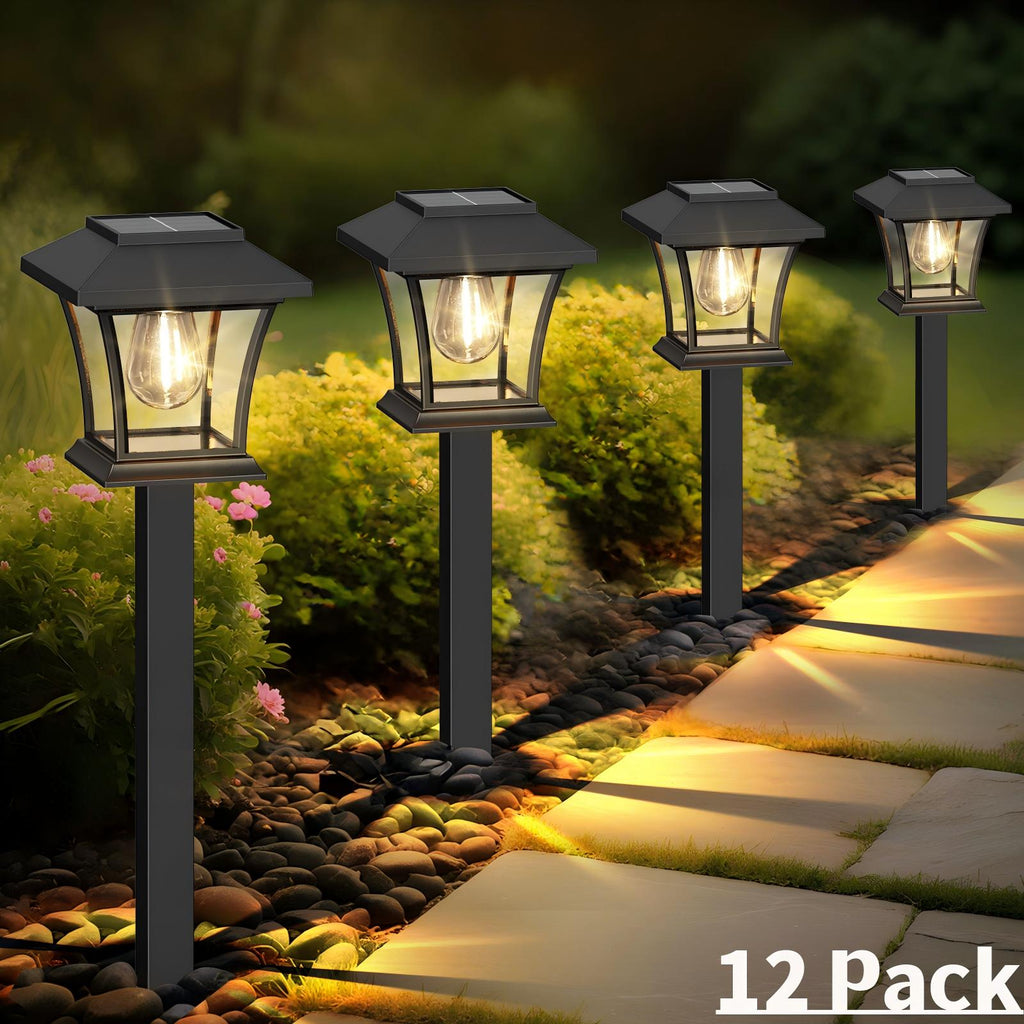 Solar Lights Outdoor Waterproof For Garden Walkway Pathway Lawn Yard D – ExcMark