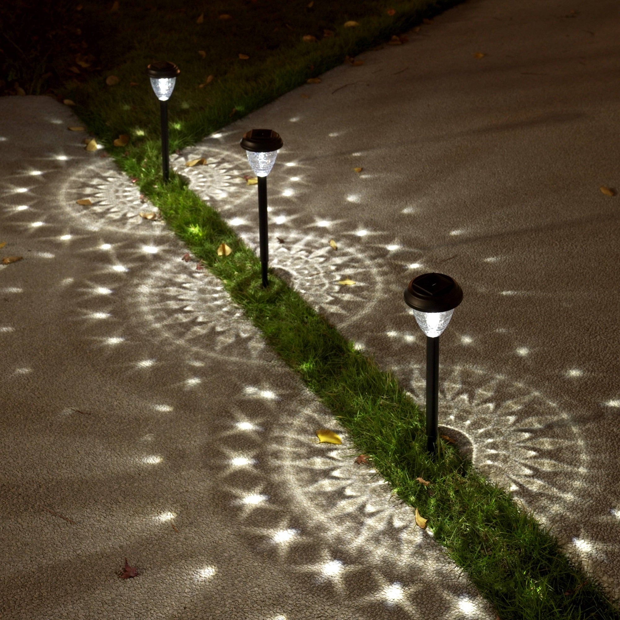 10 Pack Solar Lights for Outside Pathway Walkway Driveway Garden Yard Solar Powered Lights Outdoor Waterproof.