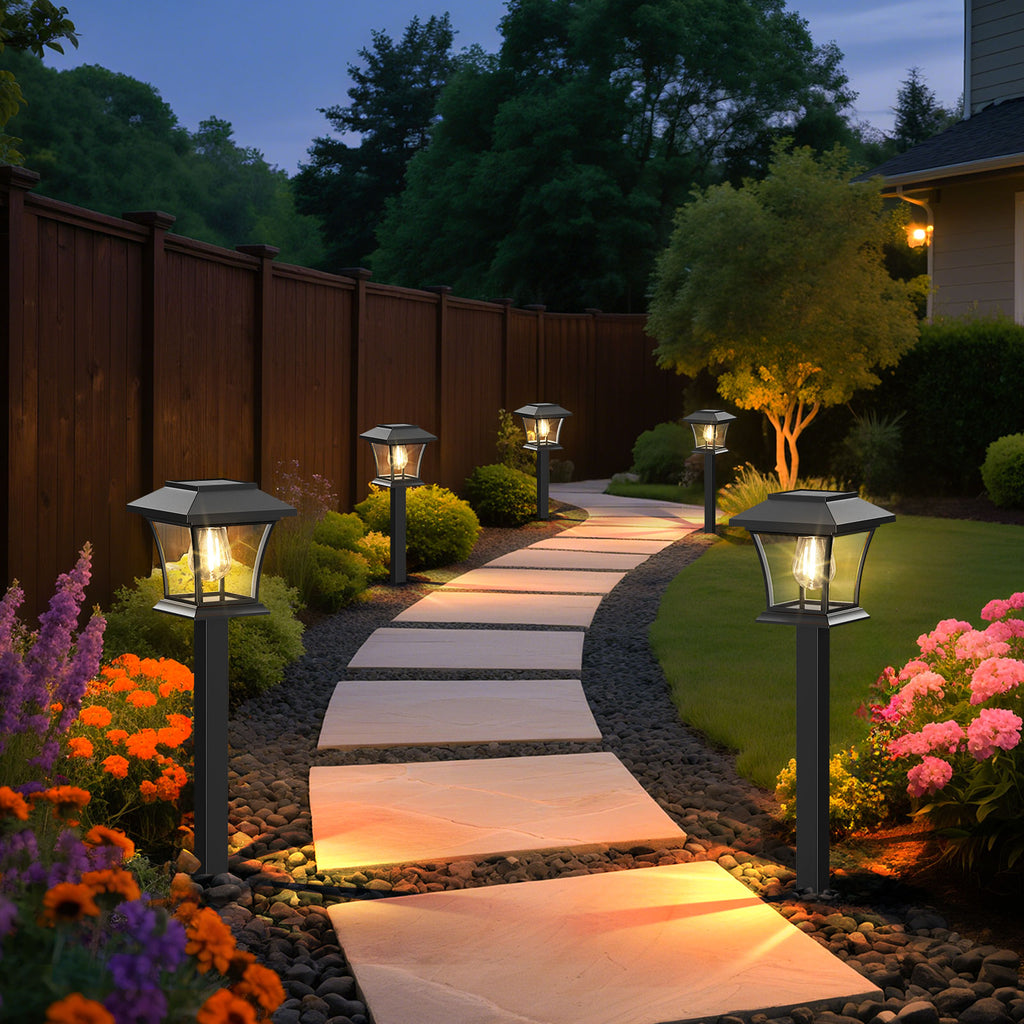 Solar Lights Outdoor Waterproof For Garden Walkway Pathway Lawn Yard D ...