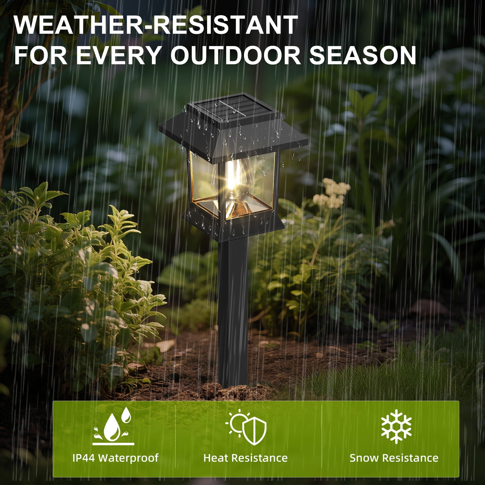 Solar Lights for Outside Walkway Pathway Driveway Outdoor Waterproof Led Landscape Lighting For Garden Yard Decor.